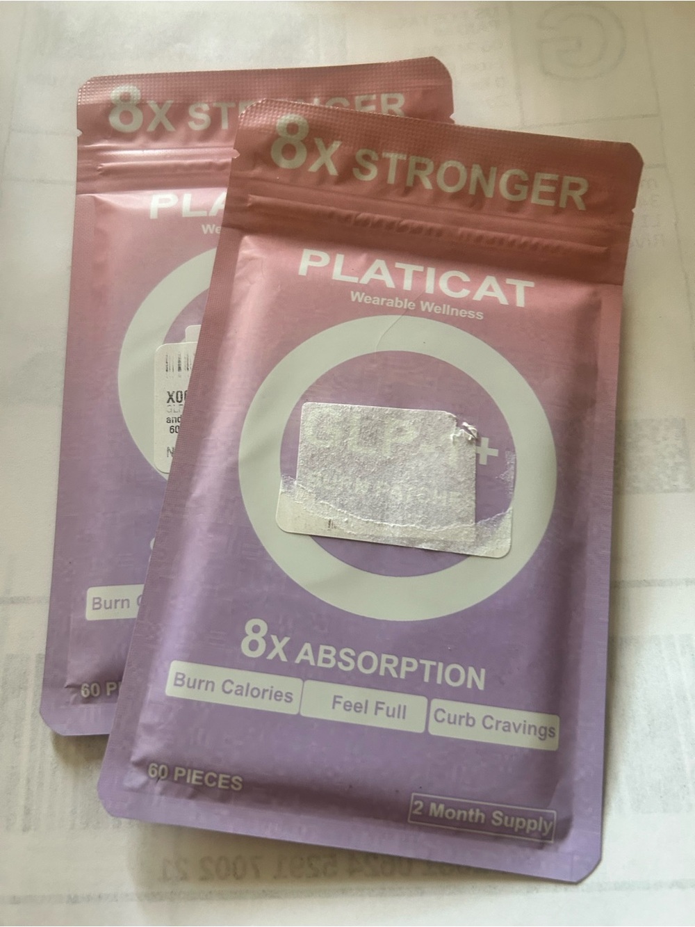 PLATICAT Wearable Wellness Patch - Lavender/Pink Packs